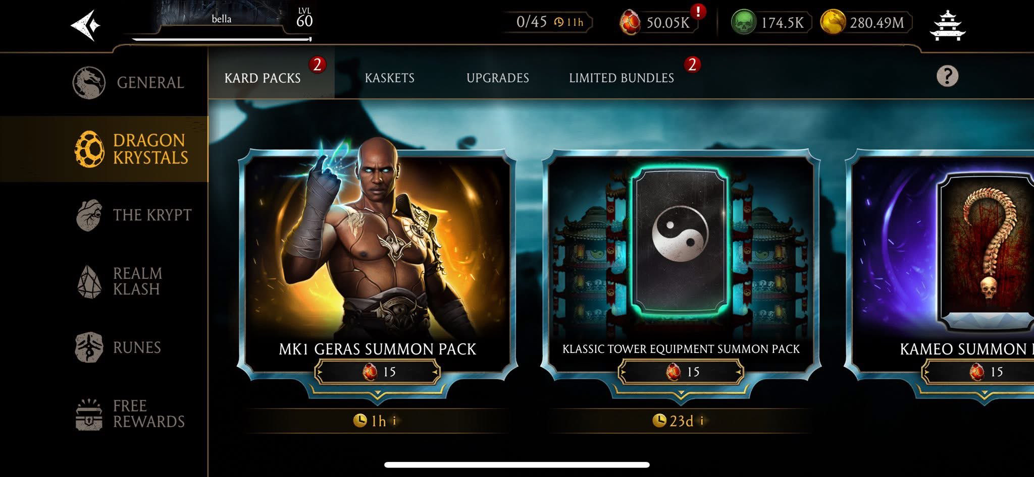 FULLY MAXED ACCOUNT (50,000 Dragon Krystal’s, 64 Diamonds Maxed, 60 Epic Maxed, All Rares Maxed, All Ascension Maxe)