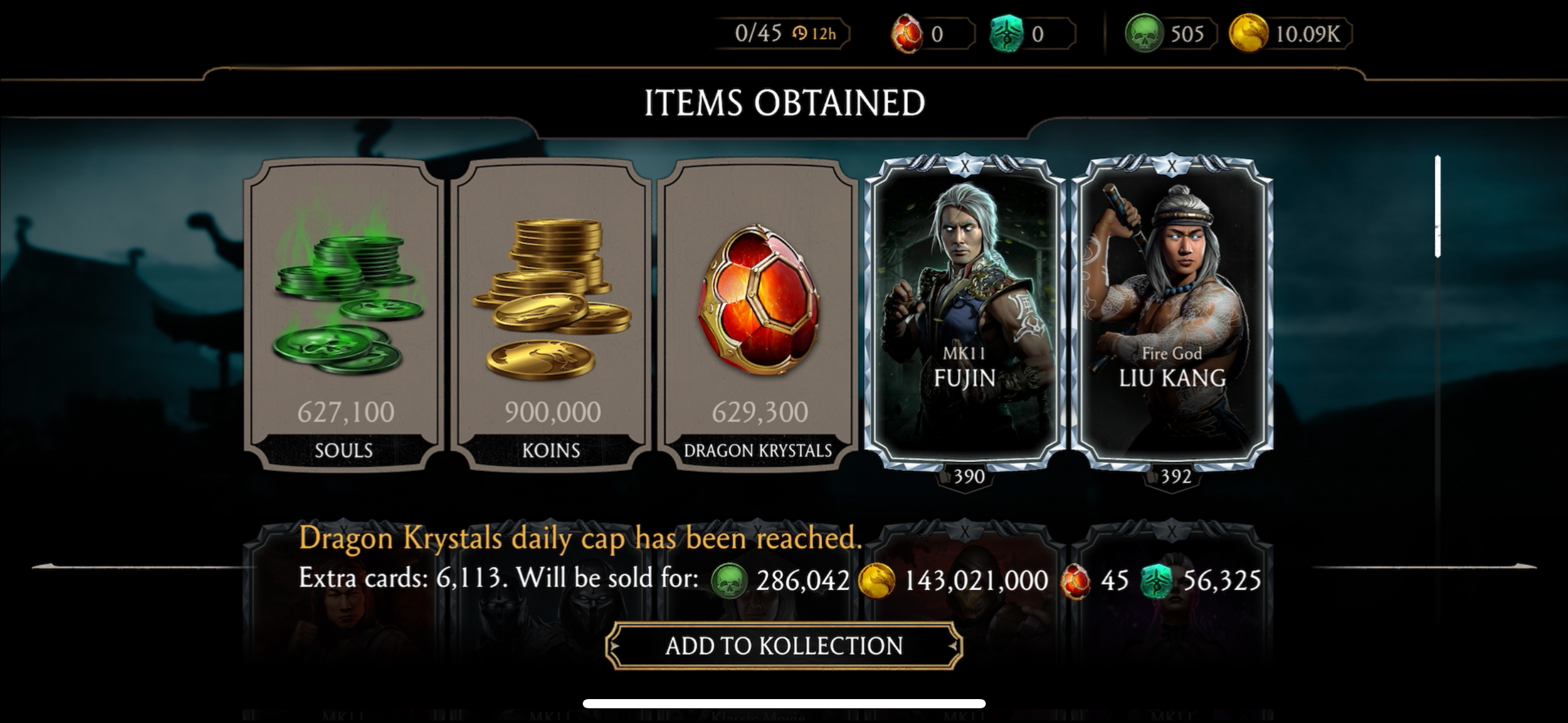 300,000 Dragon Krystal’s, 300,000 Souls, 8 Diamonds Maxed (New Account)