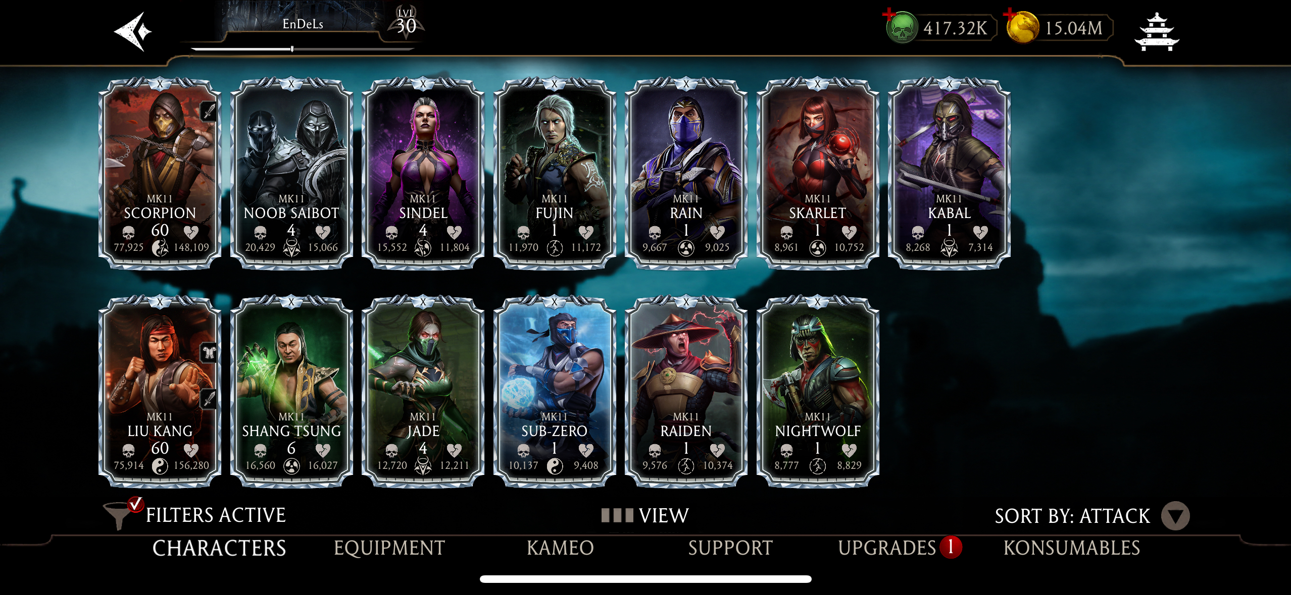 Get Maxed Mk11 Team (in your Account) Delivery in few minutes 
