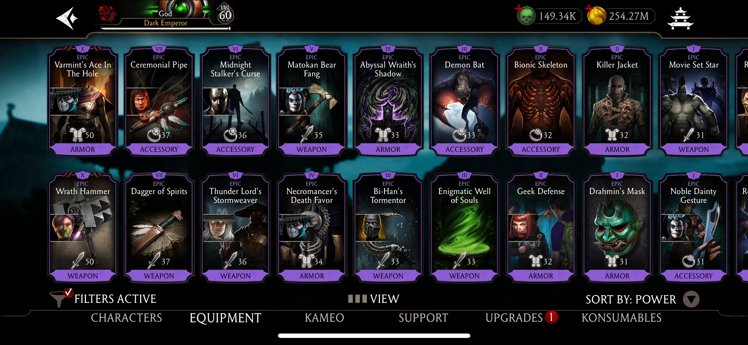 68 DIAMONDS, 40 EPICS, MAXED RARES 149,000 Souls, 250,000,000 Koins