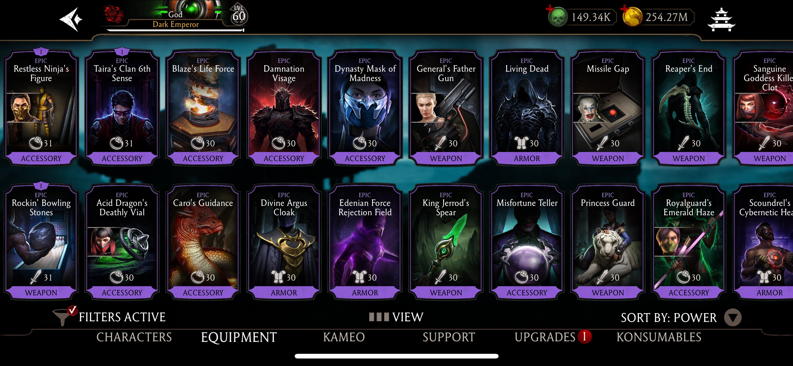 68 DIAMONDS, 40 EPICS, MAXED RARES 149,000 Souls, 250,000,000 Koins