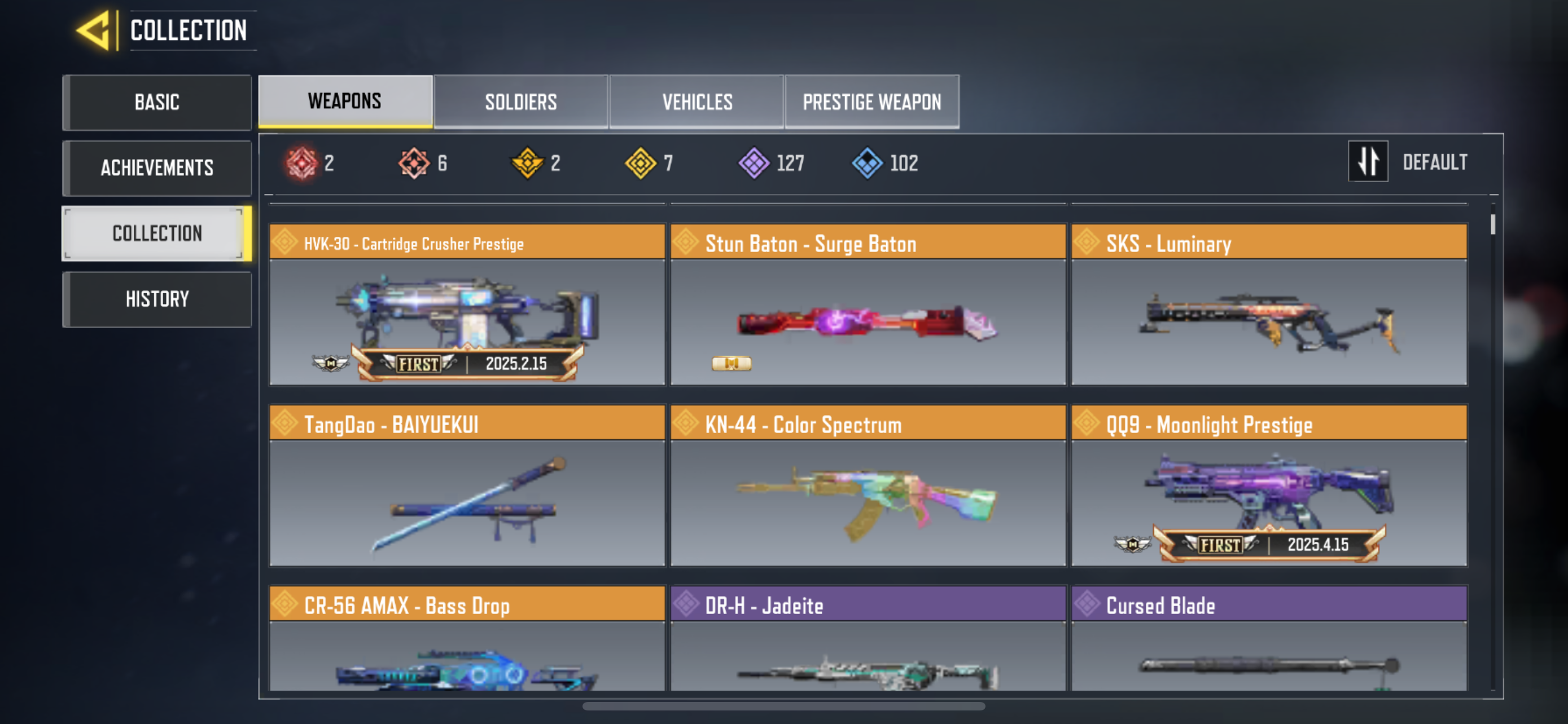 6 MYTHIC WEAPONS, 7 LEGENDARY WEAPONS & 64 EPIC SOLDIERS