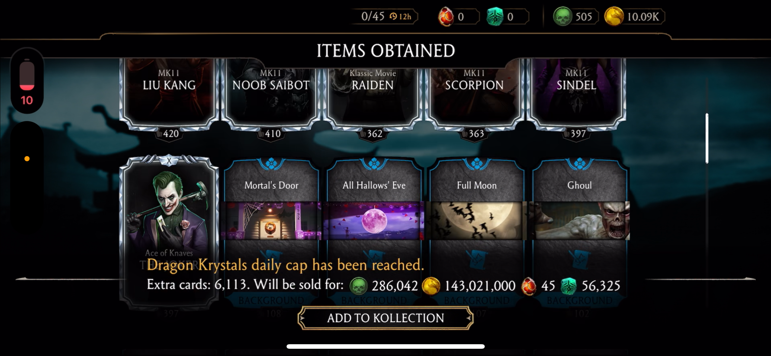 25,000 Dragon Krystal’s, 20,000 Souls, 8 Diamonds Maxed (New Account)